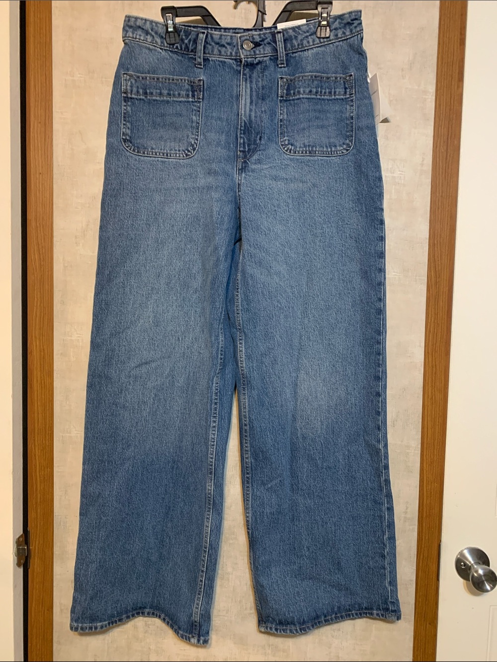 Free assembly Wide Leg women’s Blue Denim Jeans size 12